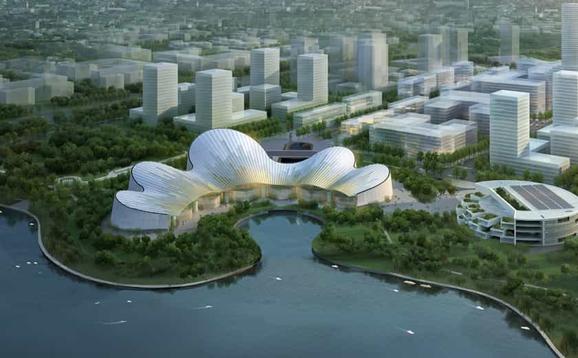 琴山珠水,乘風(fēng)而起:南通大劇院即將正式投入使用